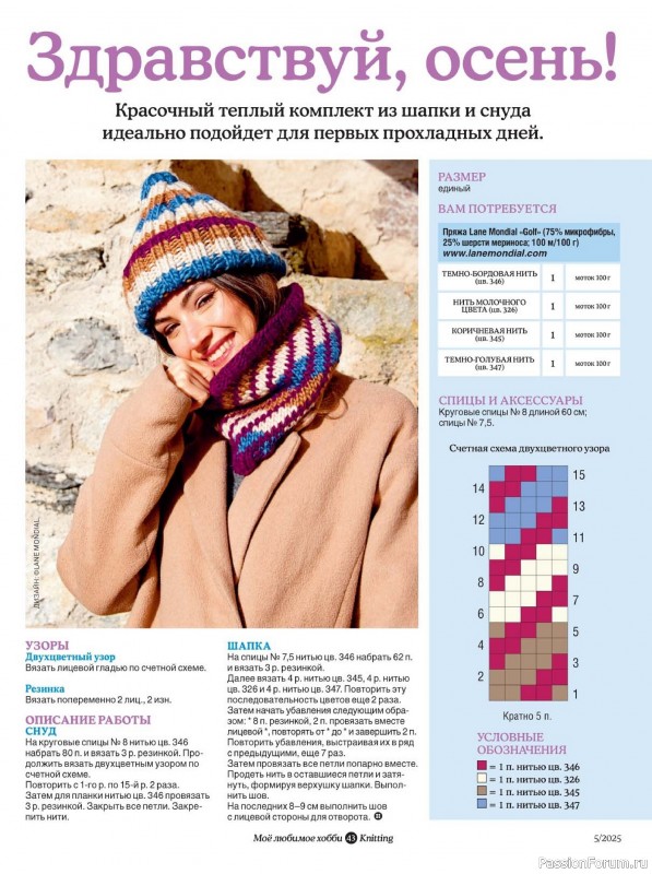 Вязаные модели в журнале «Knitting. Вязание №5 2025»