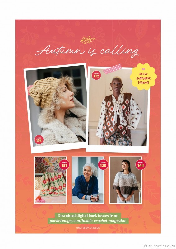 Вязаные проекты крючком в журнале «Inside Crochet №184 2025»