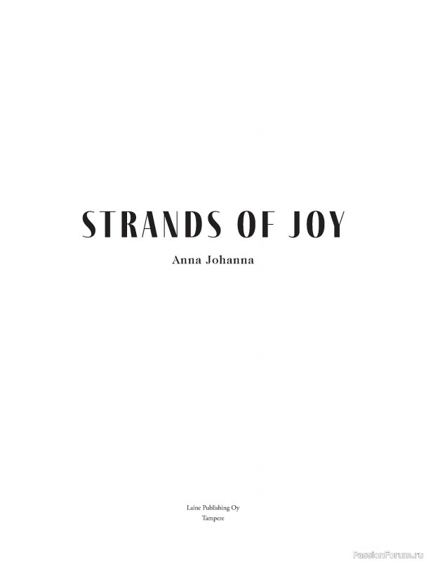Вязаные проекты в книге «Strands of Joy»