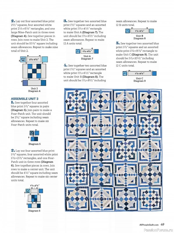 Коллекция проектов для рукодельниц в журнале «American Patchwork & Quilting №198 2025»