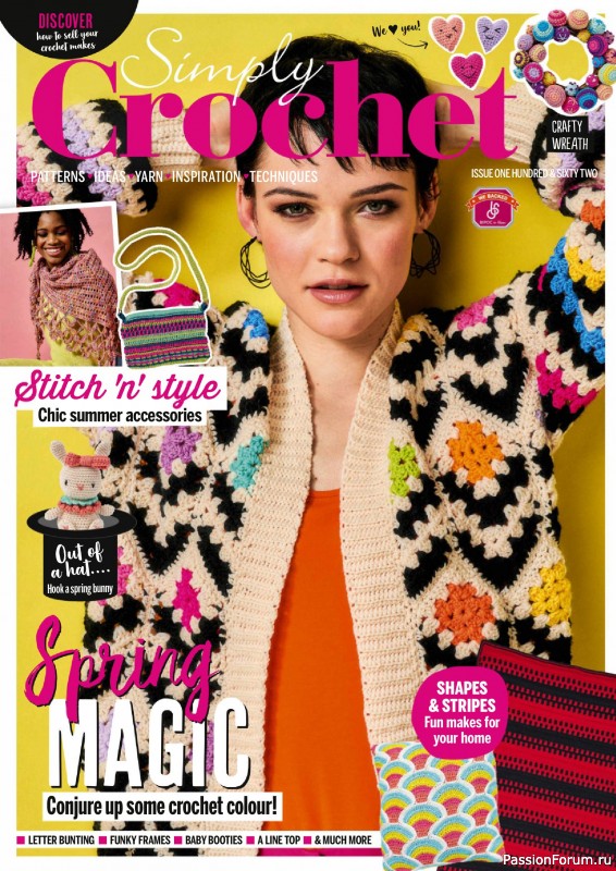 Вязаные проекты крючком в журнале «Simply Crochet №162 2025»