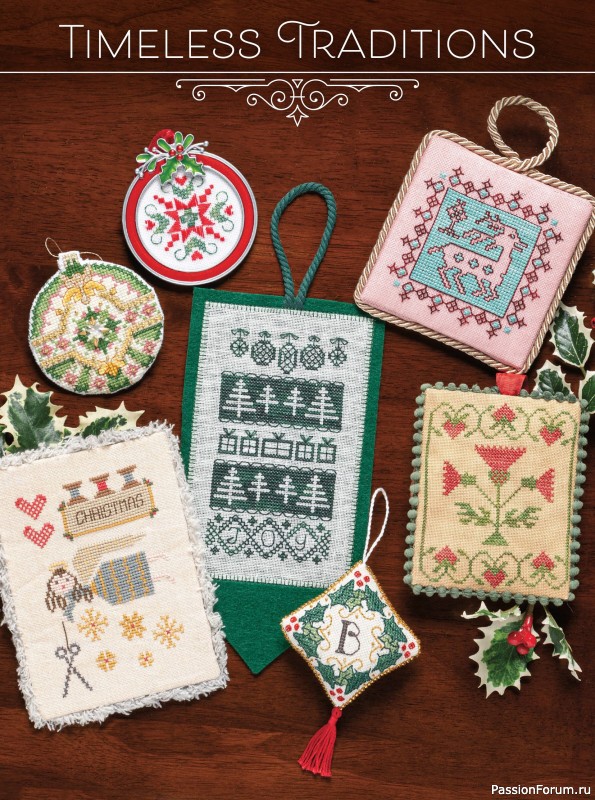 Коллекция вышивки в журнале «Just CrossStitch - Christmas 2025»