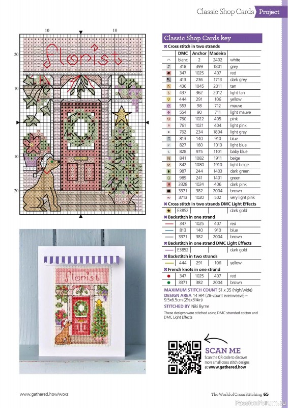 Коллекция вышивки в журнале «The World of Cross Stitching №364 2025»