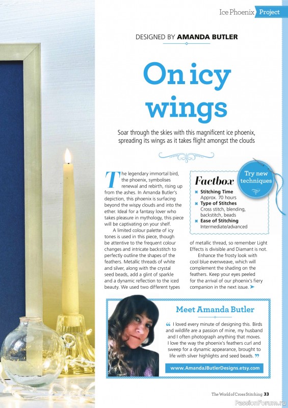 Коллекция вышивки в журнале «The World of Cross Stitching №367 2025»