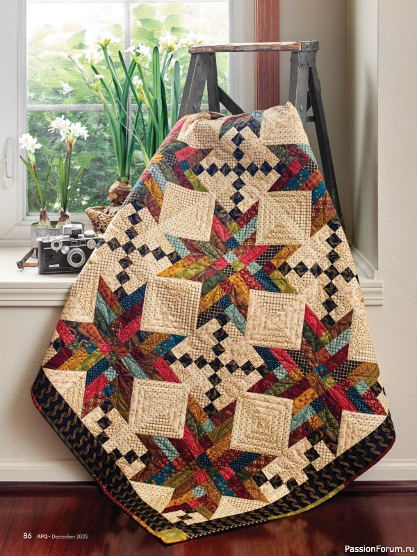 Коллекция проектов для рукодельниц в журнале «American Patchwork & Quilting №197 2025»