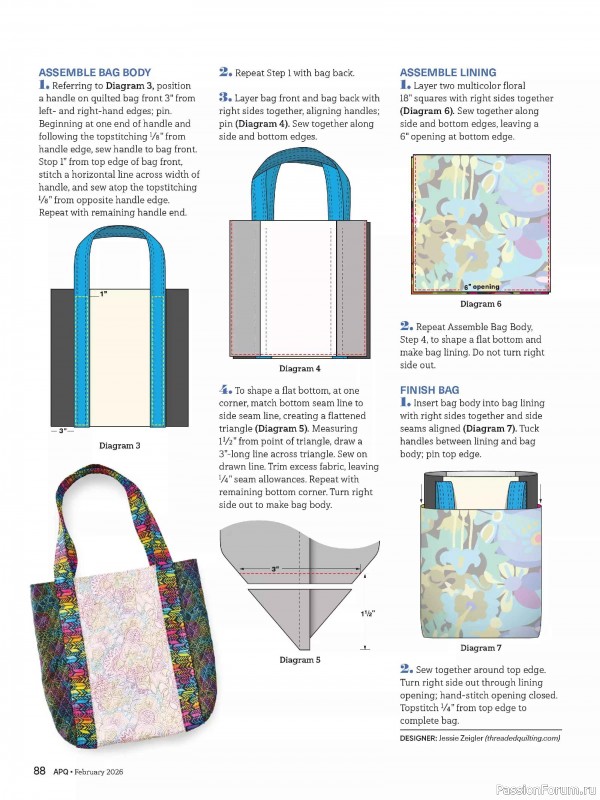 Коллекция проектов для рукодельниц в журнале «American Patchwork & Quilting №198 2025»