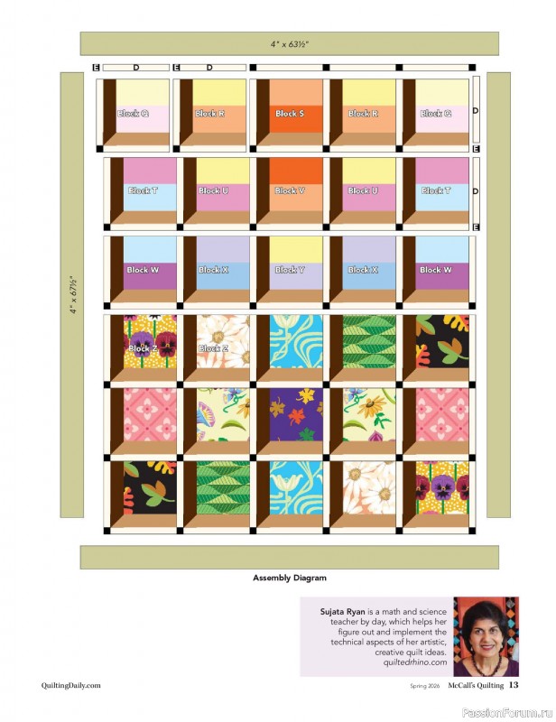 Коллекция проектов для рукодельниц в журнале «McCalls Quilting - Spring 2026»