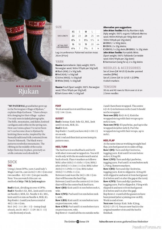 Вязаные модели спицами в журнале «The Knitter №178 2022»