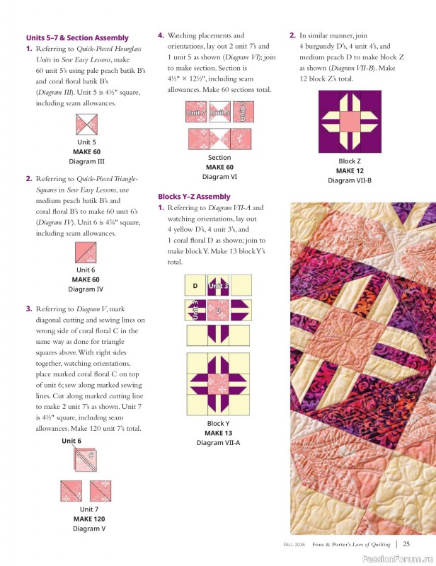 Коллекция проектов для рукодельниц в журнале &laquo;Love of Quilting - Fall 20266&raquo;
