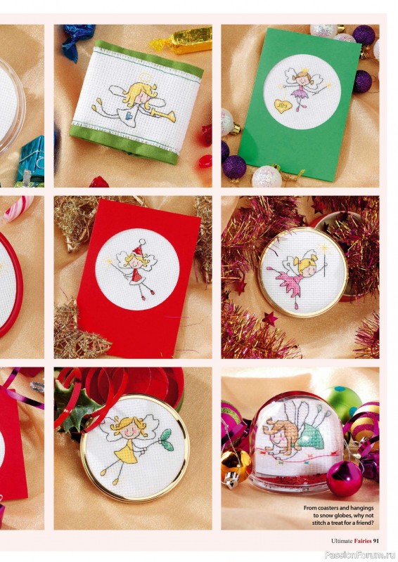 Коллекция вышивки в журнале «Ultimate CrossStitch Faries - November 2025»