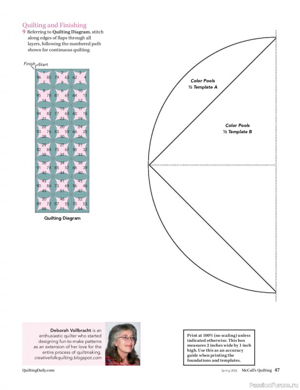 Коллекция проектов для рукодельниц в журнале «McCalls Quilting - Spring 2026»