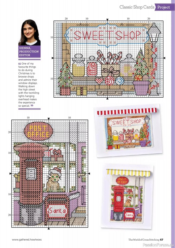 Коллекция вышивки в журнале «The World of Cross Stitching №364 2025»