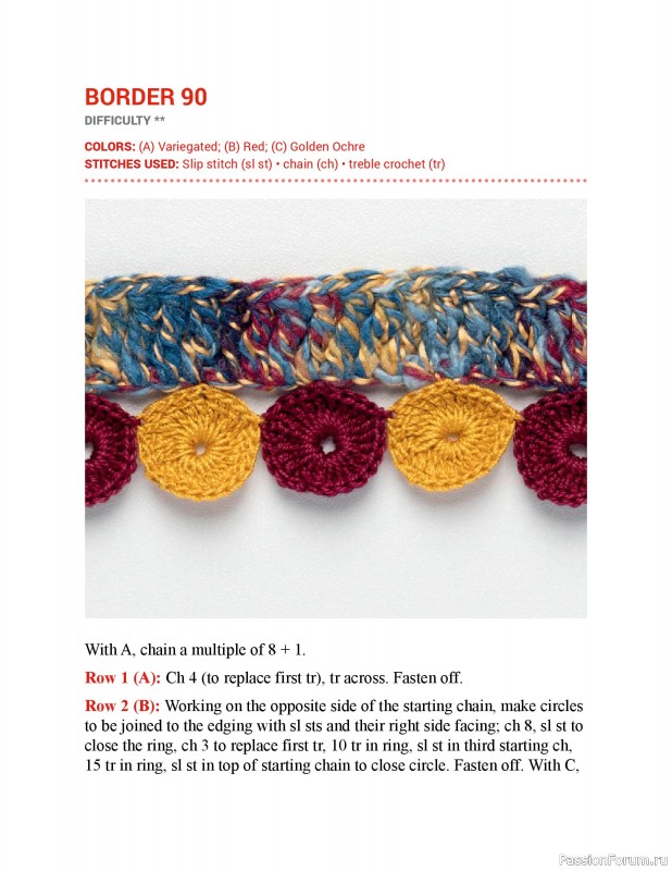 Вязаные проекты в книге &laquo;150 Crochet Borders&raquo;. Часть 2