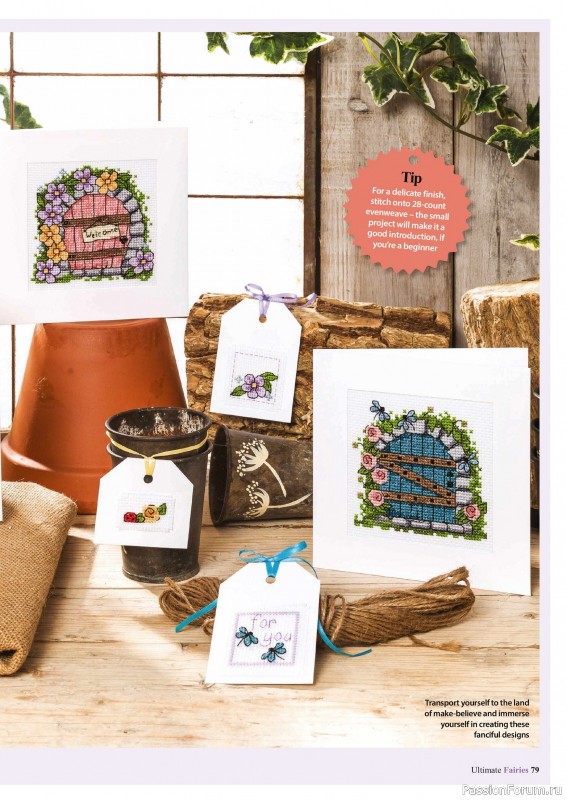Коллекция вышивки в журнале «Ultimate CrossStitch Faries - November 2025»