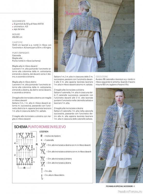 Вязаные модели в журнале «Piu Maglia Speciale Accessori №12 2025»