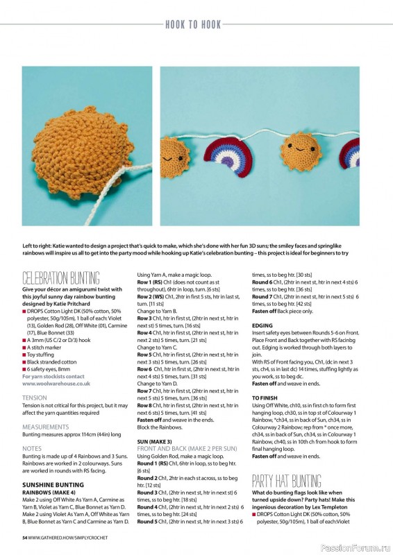 Вязаные проекты крючком в журнале «Simply Crochet №135 2023»