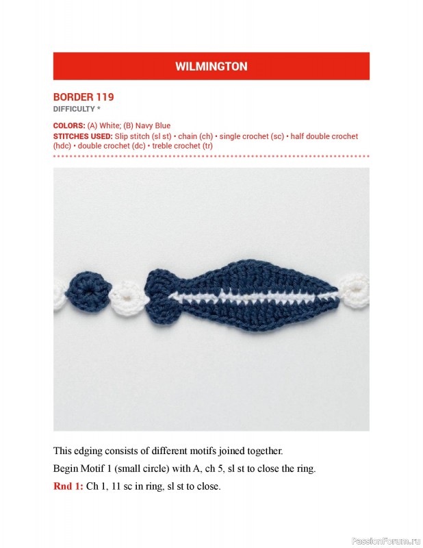 Вязаные проекты в книге &laquo;150 Crochet Borders&raquo;. Часть 3