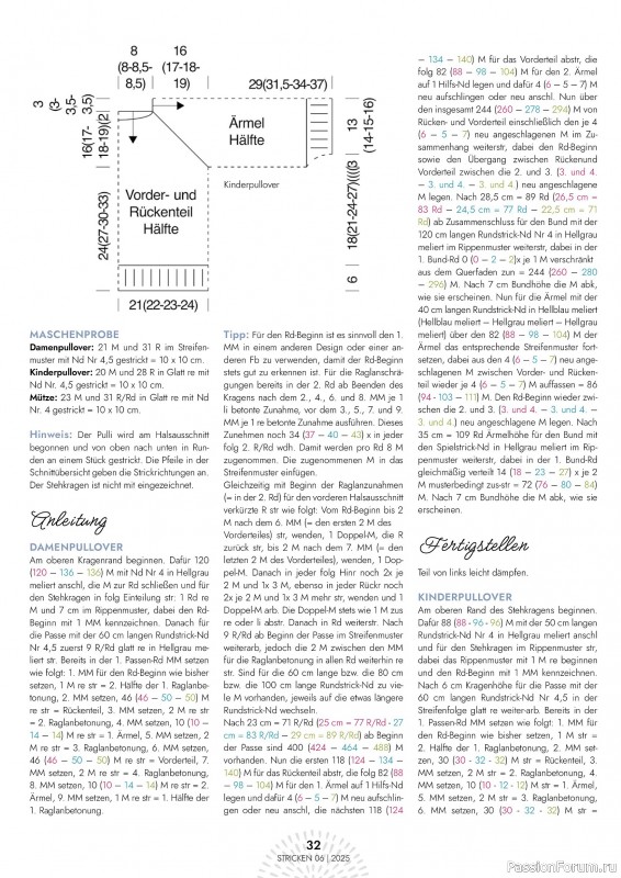 Вязаные проекты в журнале «Einfach Stricken №6 2025»