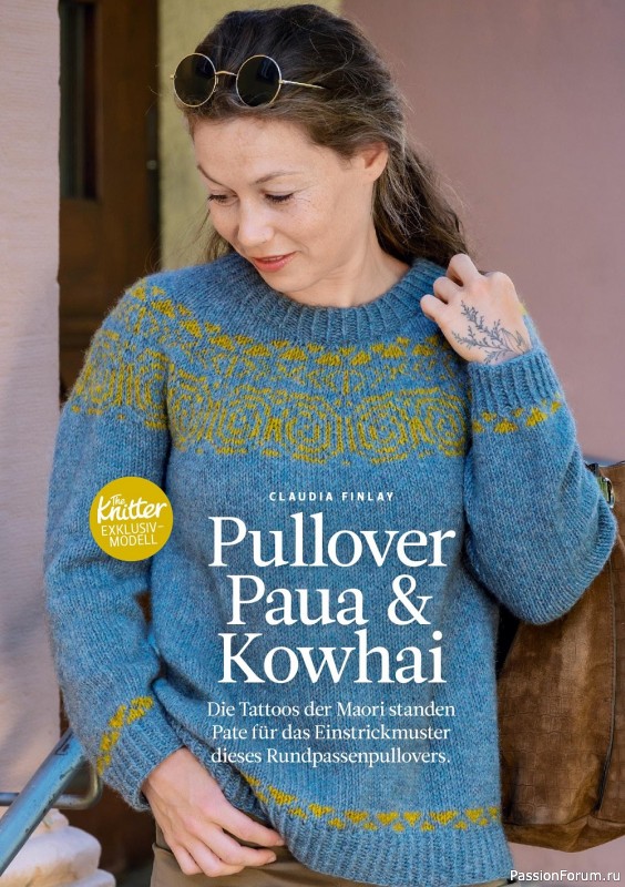 Вязаные модели крючком в журнале «The Knitter Germany №61 2022 »