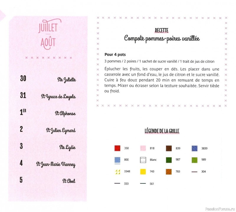 Коллекция вышивки в книге «Reves de fleurs - 2026»