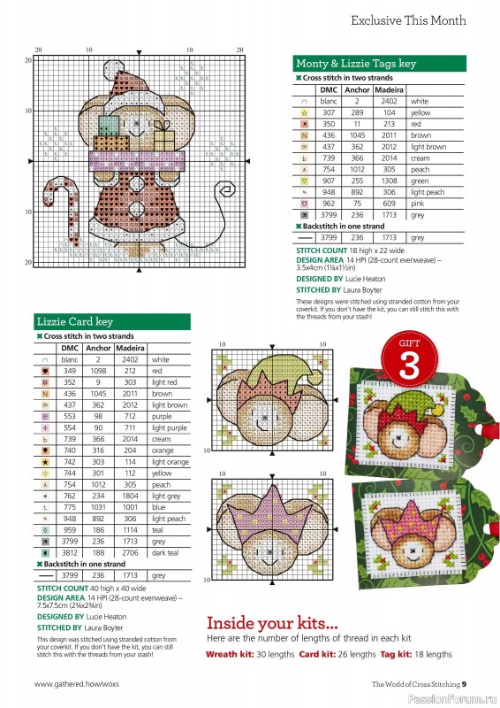 Коллекция вышивки в журнале «The World of Cross Stitching №364 2025»