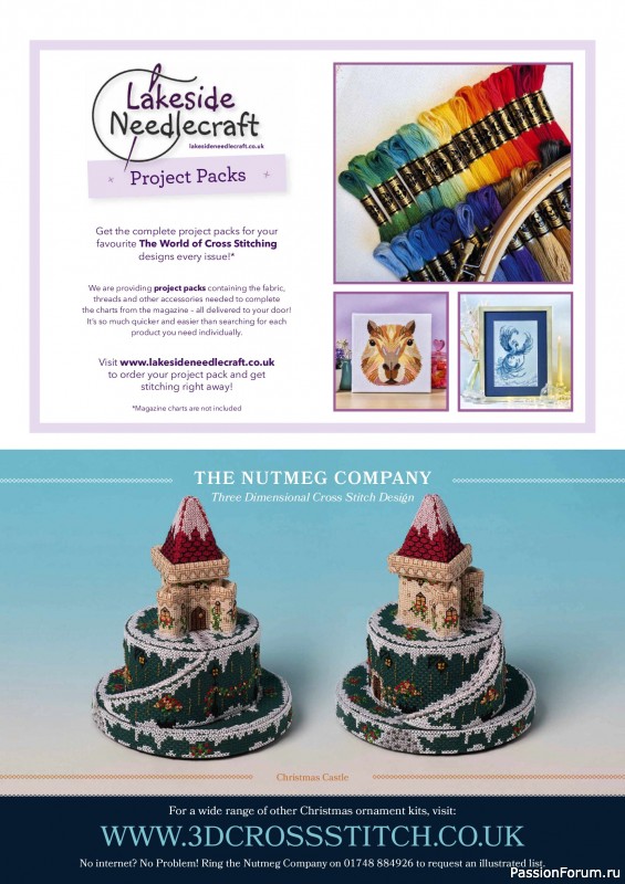 Коллекция вышивки в журнале «The World of Cross Stitching №367 2025»