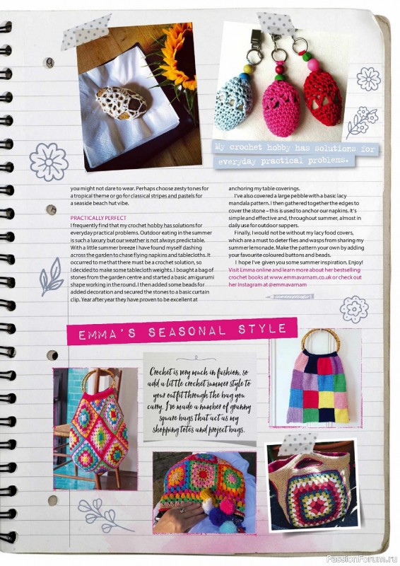 Вязаные модели крючком в журнале «Simply Crochet №124 2022»