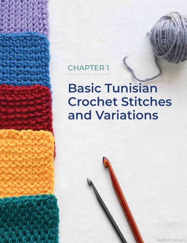Вязаные проекты в книге « Tunisian Crochet»