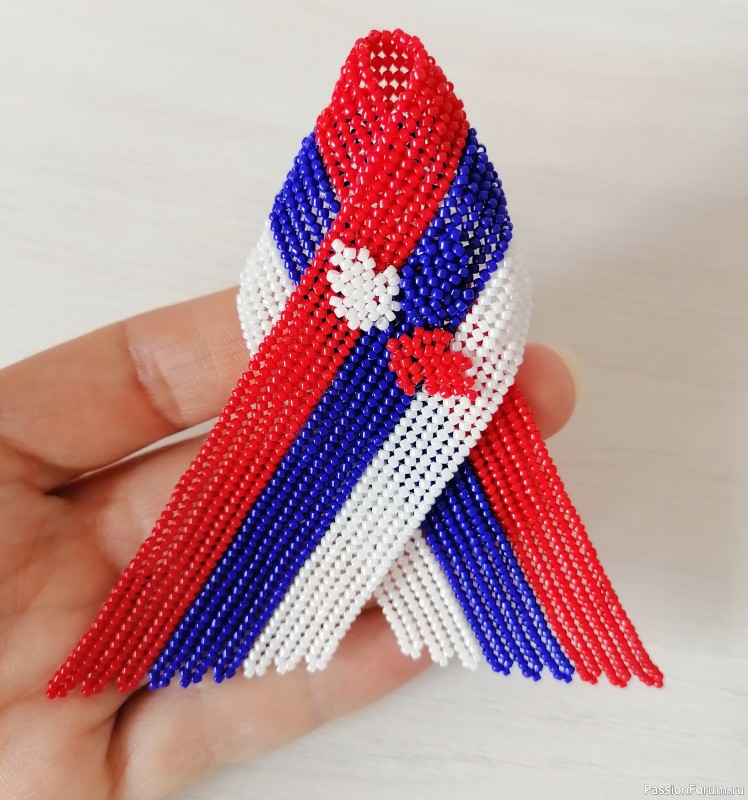 Брошь "Российский флаг"