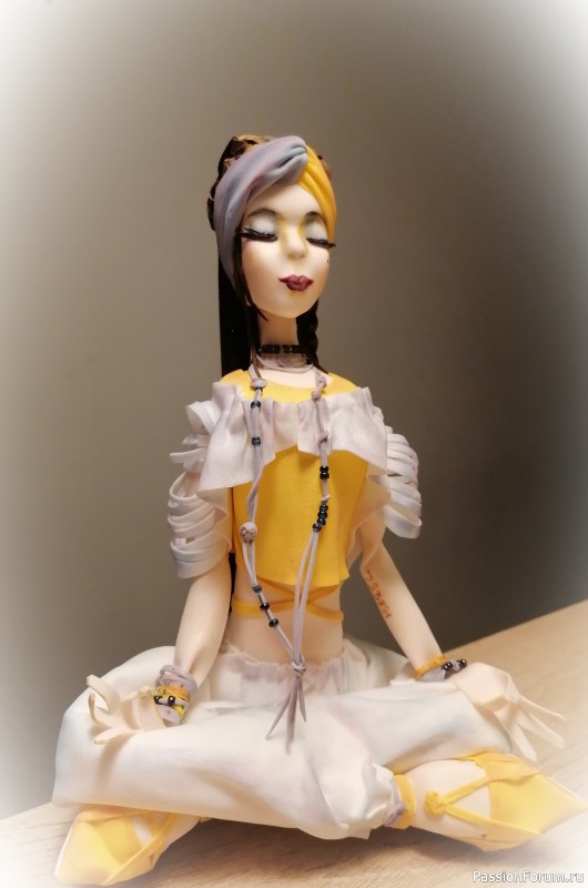 Интерьерная кукла "Медитация"