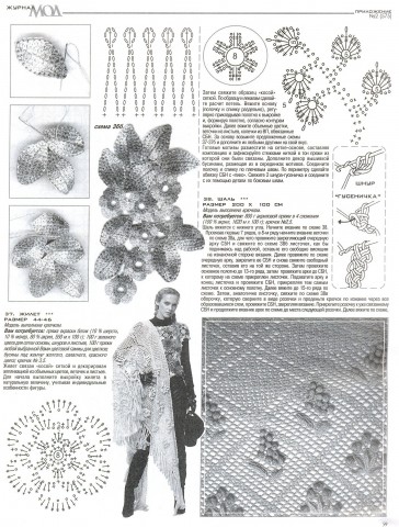 ЖУРНАЛ МОД № 575 - шраги, шали, шарфы, снуды, шали спицами и крючком