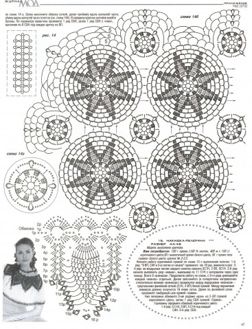 ЖУРНАЛ МОД № 575 - шраги, шали, шарфы, снуды, шали спицами и крючком
