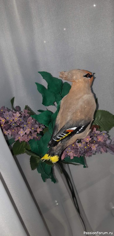 Свиристель из ваты