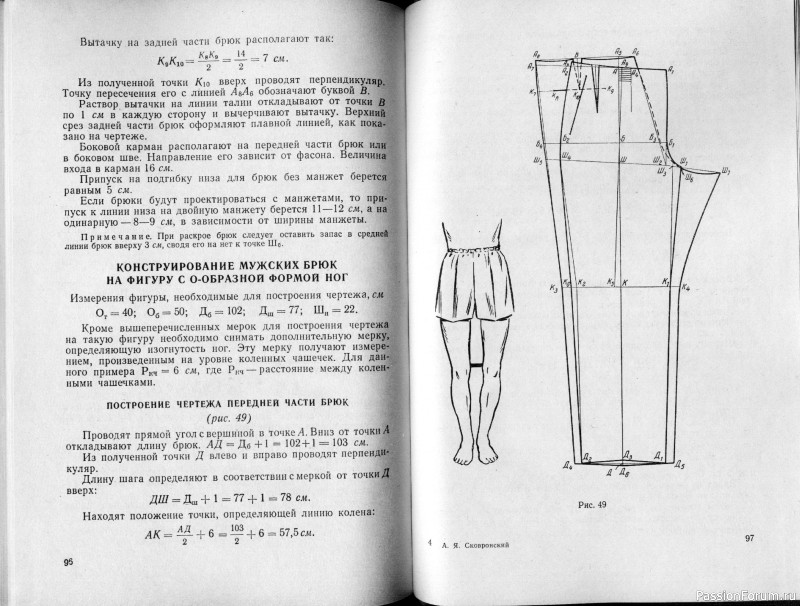 Конструирование мужской верхней одежды, Книга 1964 год