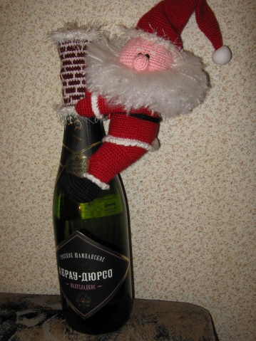 дед мороз на бутылку шампанского