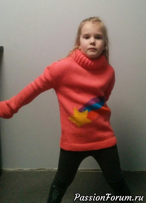 Теперь и у моей внучки есть свитер Мейбл