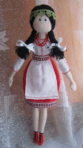 Текстильная куколка "Оксаночка"