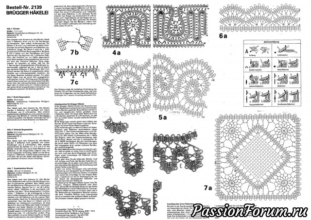 Схемы: кружево брюгге воротники