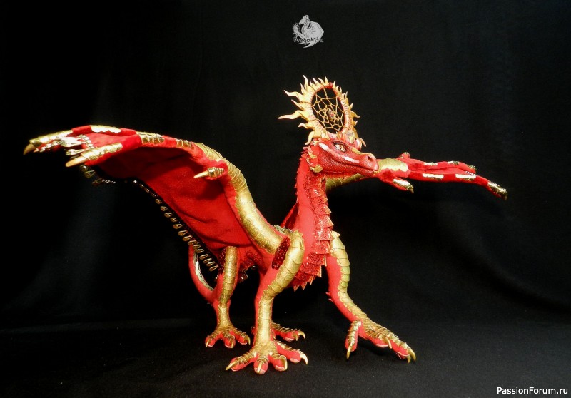 Дракон-солнце Солар Игнис. Авторский дракон ручной работы.