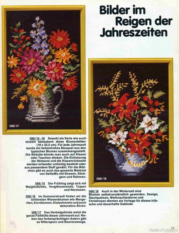Журнал "Burda special" E588 1981 Gobelinstickerei. Часть I