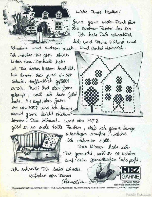Журнал "Burda special" E588 1981 Gobelinstickerei. Часть I