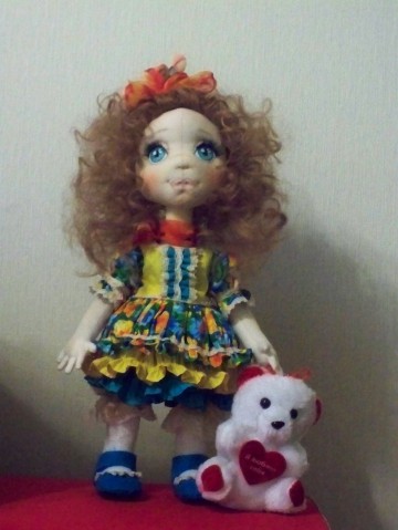 Текстильная кукла АЛИСА.