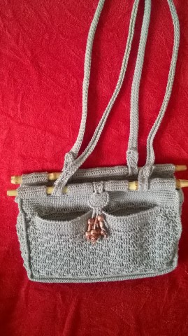 Летняя сумочка из льняного шпагата