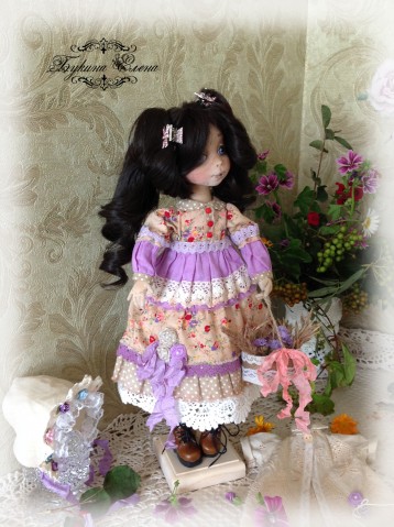 Дианочка, коллекционная текстильная куколка.