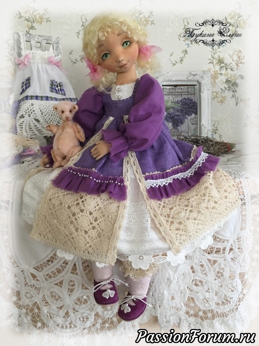 Василинка, коллекционная текстильная кукла.