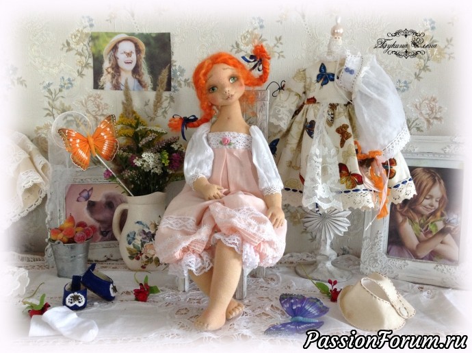 Лизонька коллекционная текстильная кукла.
