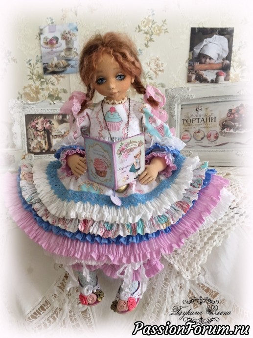 Капочка, коллекционная текстильная кукла.