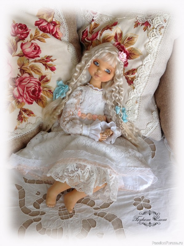 Анжелочка, коллекционная авторская кукла.