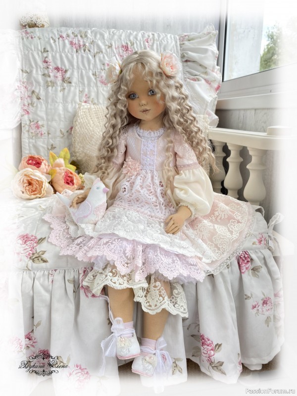 Лейла, коллекционная текстильная кукла.
