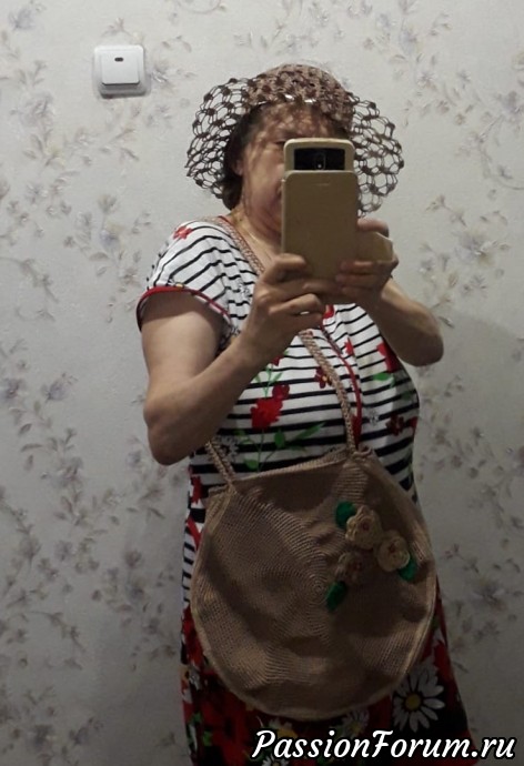 Летний комплект из сумочки и шляпки
